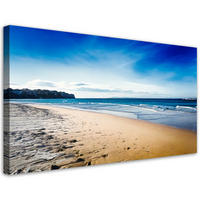 LEINWANDBILD Küste Meereslandschaft Natur 80x40cm - Blau, Textil (80/40cm) - Feeby