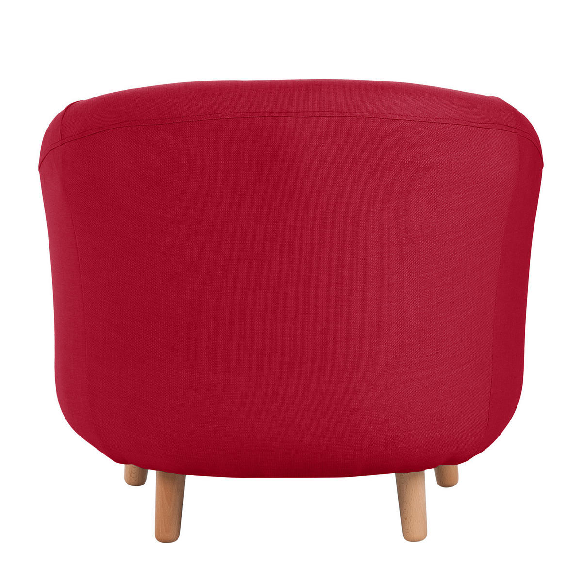 SESSEL - Webstoff, Rot - Rot, Textil (79/74/74cm) - home24