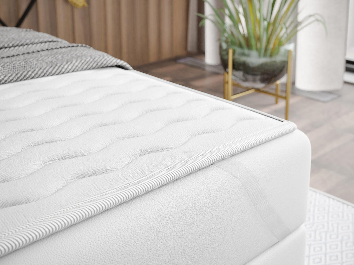 BOXBETT Wood 7 - Grün, Holz/Textil (180/200cm) - MIRJAN24