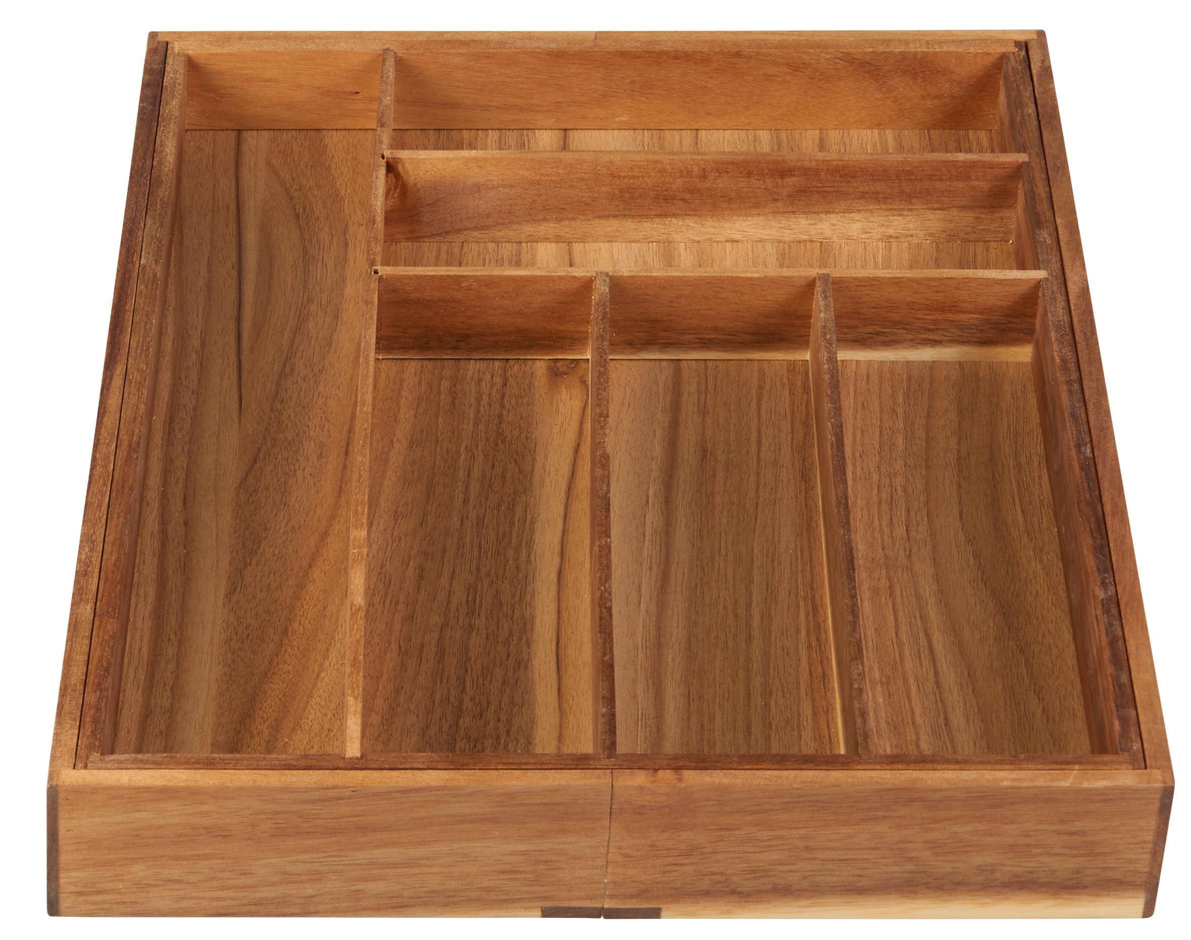 BESTECKEINSATZ Flex in Naturfarben - Naturfarben, Holz (47.3/53.5/5.5cm) - Zandiara