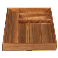 BESTECKEINSATZ Flex in Naturfarben - Naturfarben, Holz (47.3/53.5/5.5cm) - Zandiara