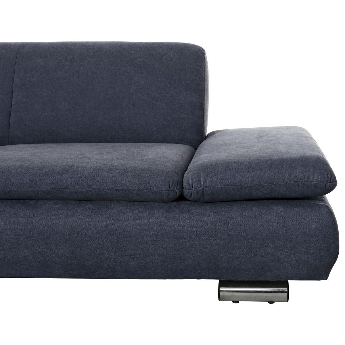 ECKSOFA mit Ottomane links Kaye Flachgewebe blau - Blau, Kunststoff (190/270cm) - 58aufmkessel