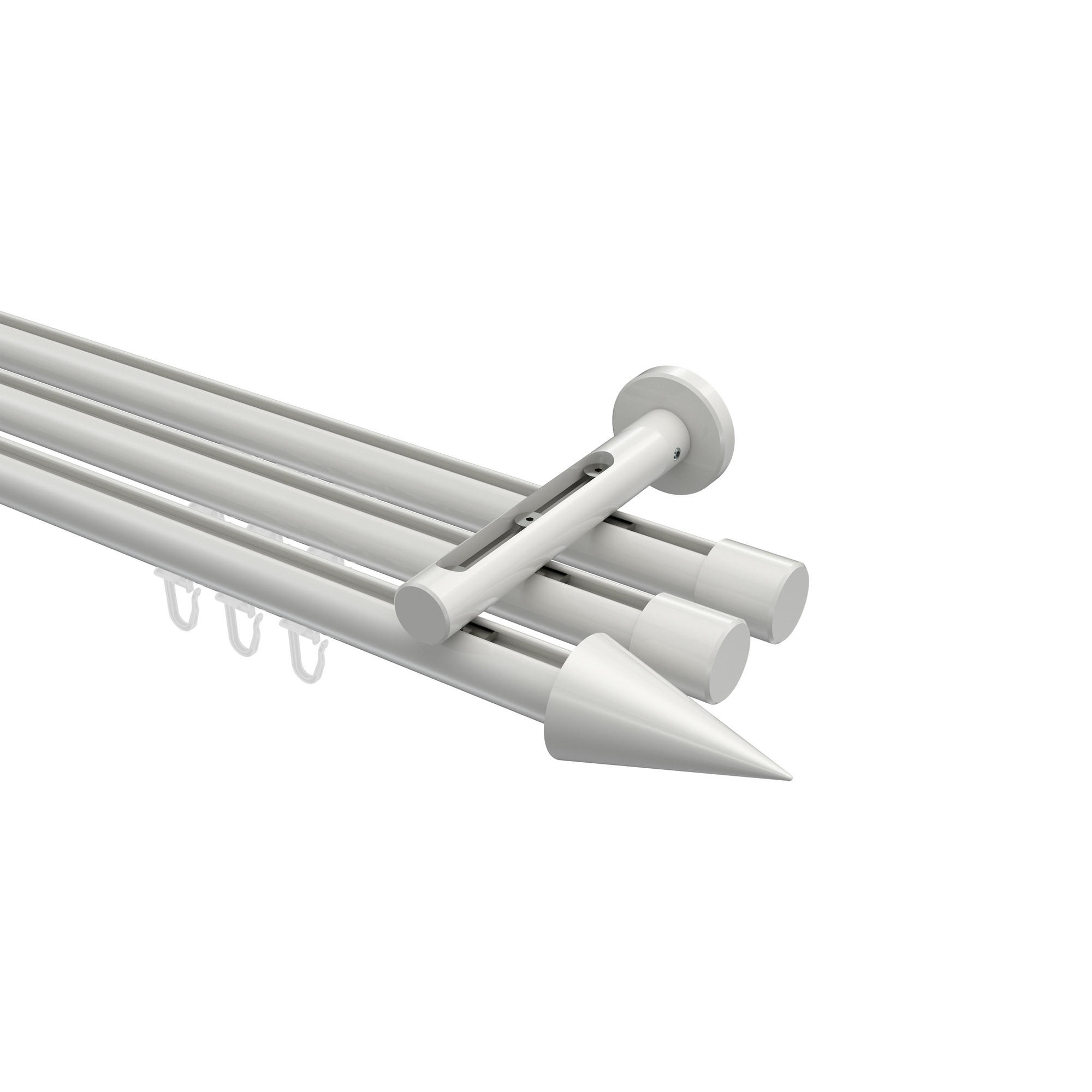 Interdeco Gardinenstange Weiß 120 cm
