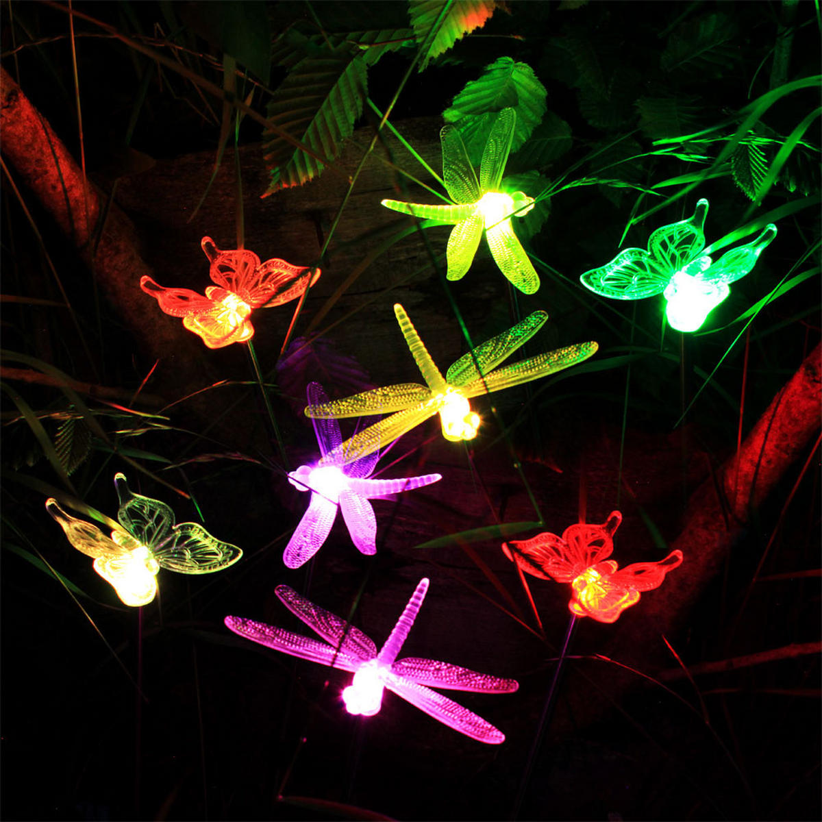 LED AUSSENLEUCHTE Klar Schmetterling - Klar, Metall (6/7/42cm) - Globo Lighting