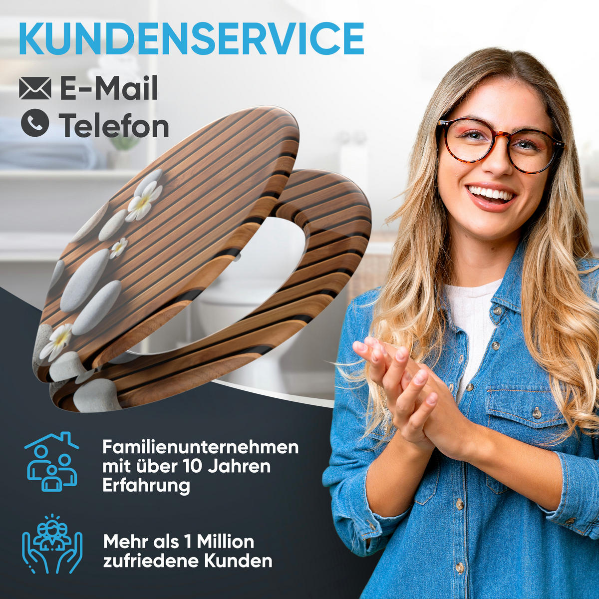 WC Sitz mit Absenkautomatik Zentara - Braun, Holzwerkstoff (38/6/47cm) - Sanilo