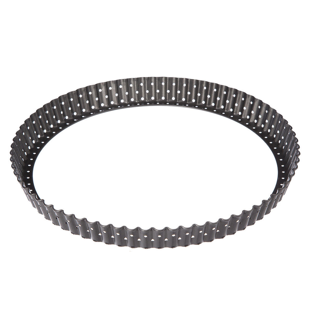 TARTEFORM mit herausnehmbarem Boden, Metall, Dunkelgrau, 28 cm - Grau, Metall (28.2/3/28.2cm) - 5five Simply Smart