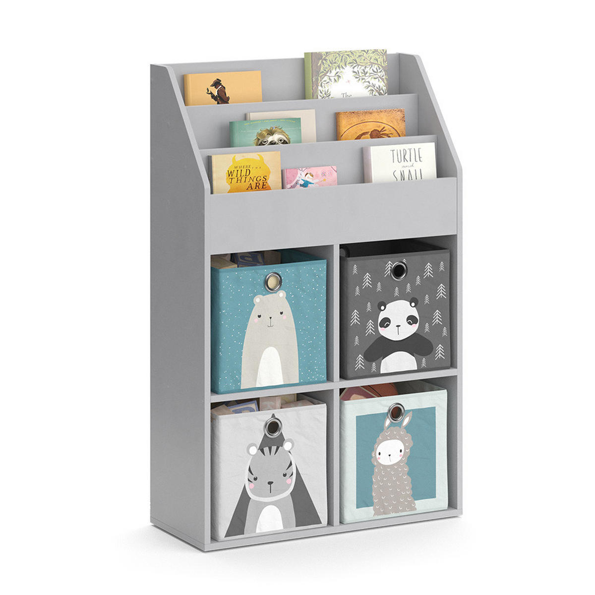 DĚTSKÁ POLIČKA Luigi Šedá - šedá, kompozitní dřevo (72/114.2/31.2cm) - Vicco