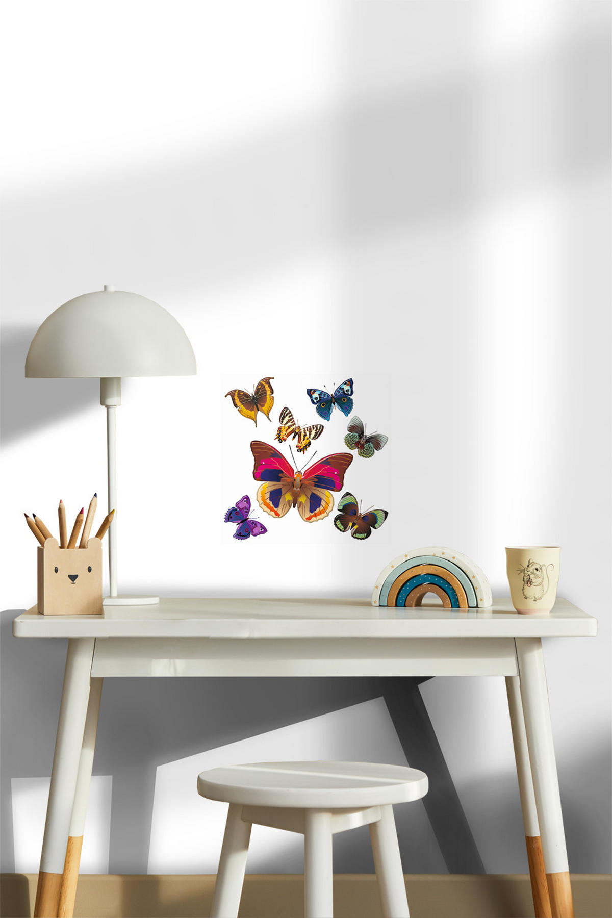 WANDTATTOO Schmetterlinge 30 x 30 cm - Multicolor, Papier (30/30/30cm) - Sanders & Sanders