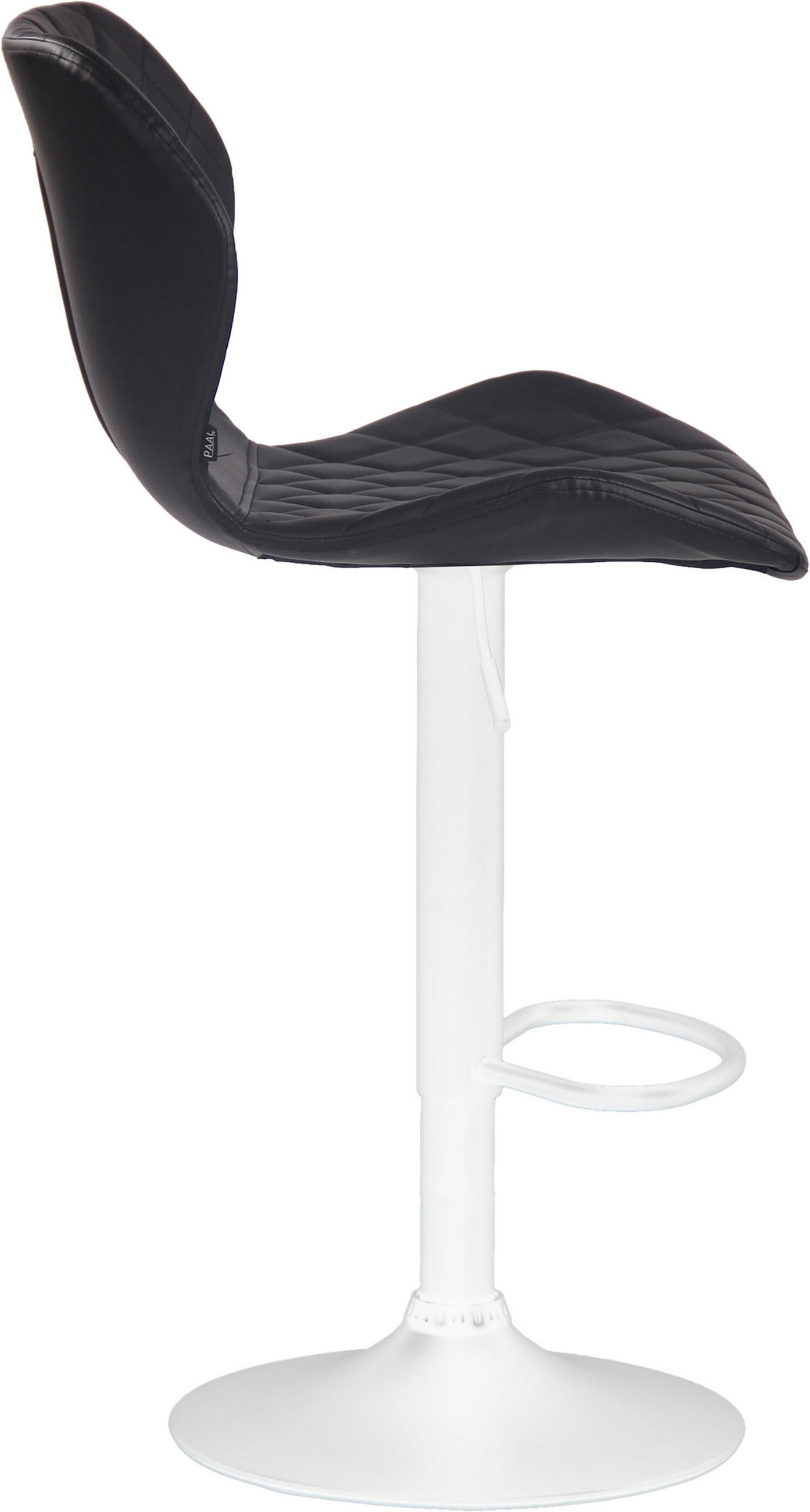 Thumbnail - TPFLiving Barhocker, Schwarz, Textil, Rundrohr, 47x100x51 cm, Esszimmer, Barmöbel, Barhocker