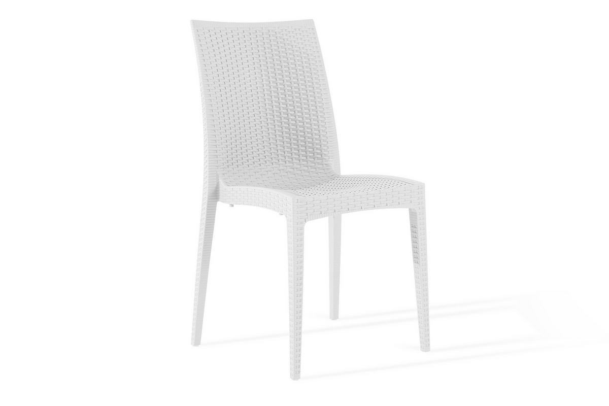 GARTENSTUHL ETULI 2-tlg, Weiß - Weiß, Kunststoff (48/88/50cm) - KONSIMO®