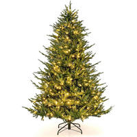 WEIHNACHTSBAUM mit 8 Lichtmodi 180cm Grün - Grün, Metall (183cm) - COSTWAY