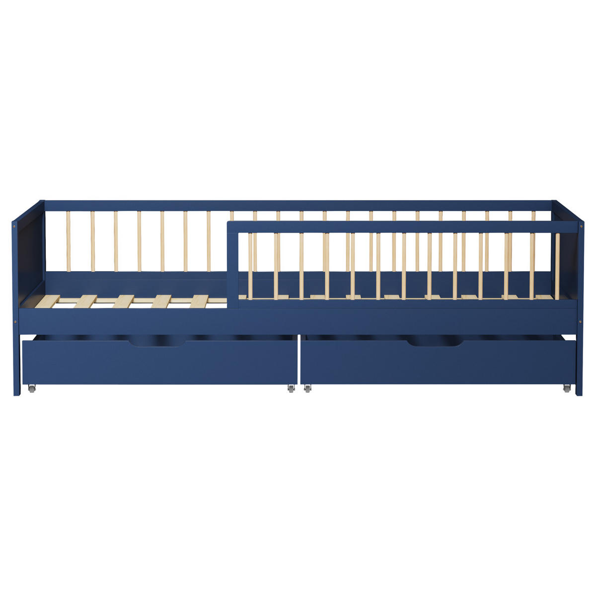 KINDERBETT Adam Dunkelblau 190/90 cm - Blau, Holz - Happy Garden