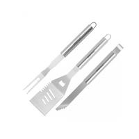 GRILLBESTECK Silber 44.5/9.2/2 cm KH1919 - Silberfarben, Metall (9.2/2/44.5cm) - Kinghoff 