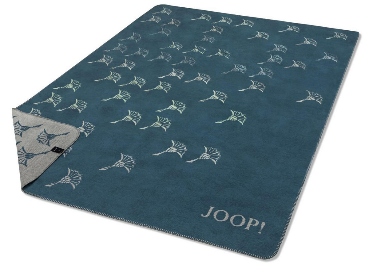 WOHNDECKE Faded Cornflower | Aqua - 150 x 200cm - Blau, Textil (150/200cm) - Joop!