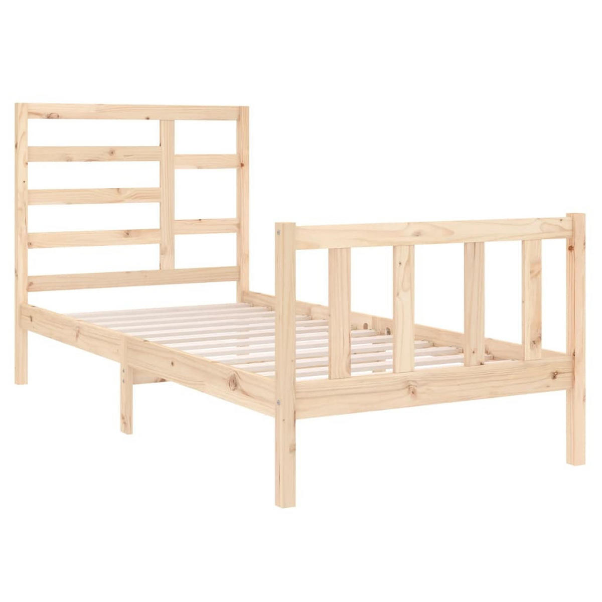 BETT Nemeth 104/195.5 cm - Braun, Holz (90/190cm) - Nettlife