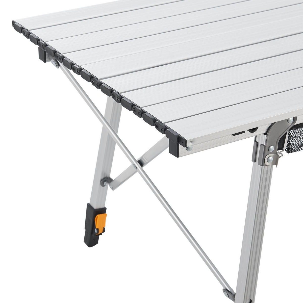 CAMPINGTISCH Picco faltbar silber - Silberfarben, Metall (90/52/68cm) - Juskys