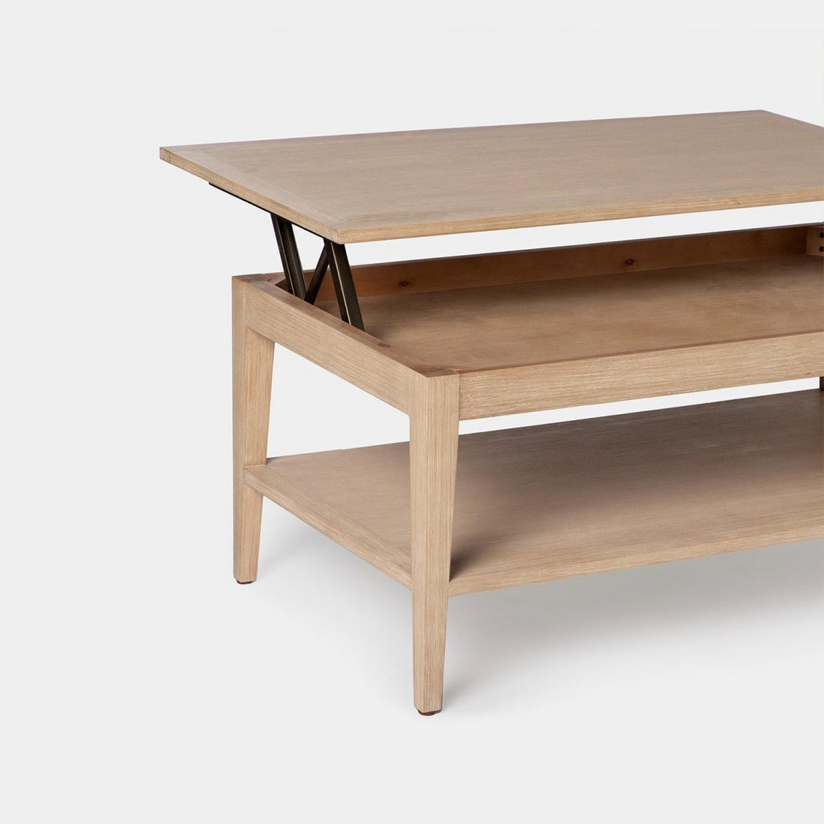 COUCHTISCH HOCHKLAPPBARER Mara Natürlich 100 cm x 45 - 57 cm - Naturfarben, Holzwerkstoff (55/100/45cm) - Klast Home