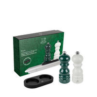 GESCHENKSET Paris 15cm Pfeffer- & Salzmühle Buchenholz Waldgrün/Elfenbein - Grün, Holz (11.8/15/5.9cm) - PEUGEOT