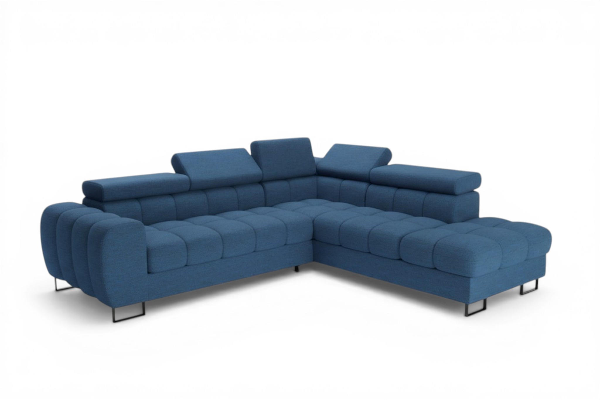 Fun Möbel Ecksofa Blau 260x225 cm