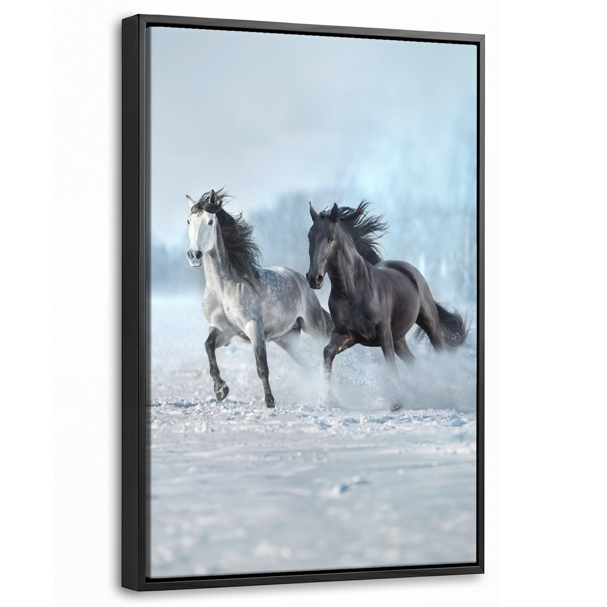 MuchoWow Leinwand Anthrazit 40x60 cm