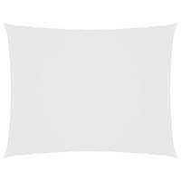 SONNENSEGEL Oxford-Gewebe Rechteckig 3x5 m Weiß - Weiß, Textil (500/300cm) - furnicato