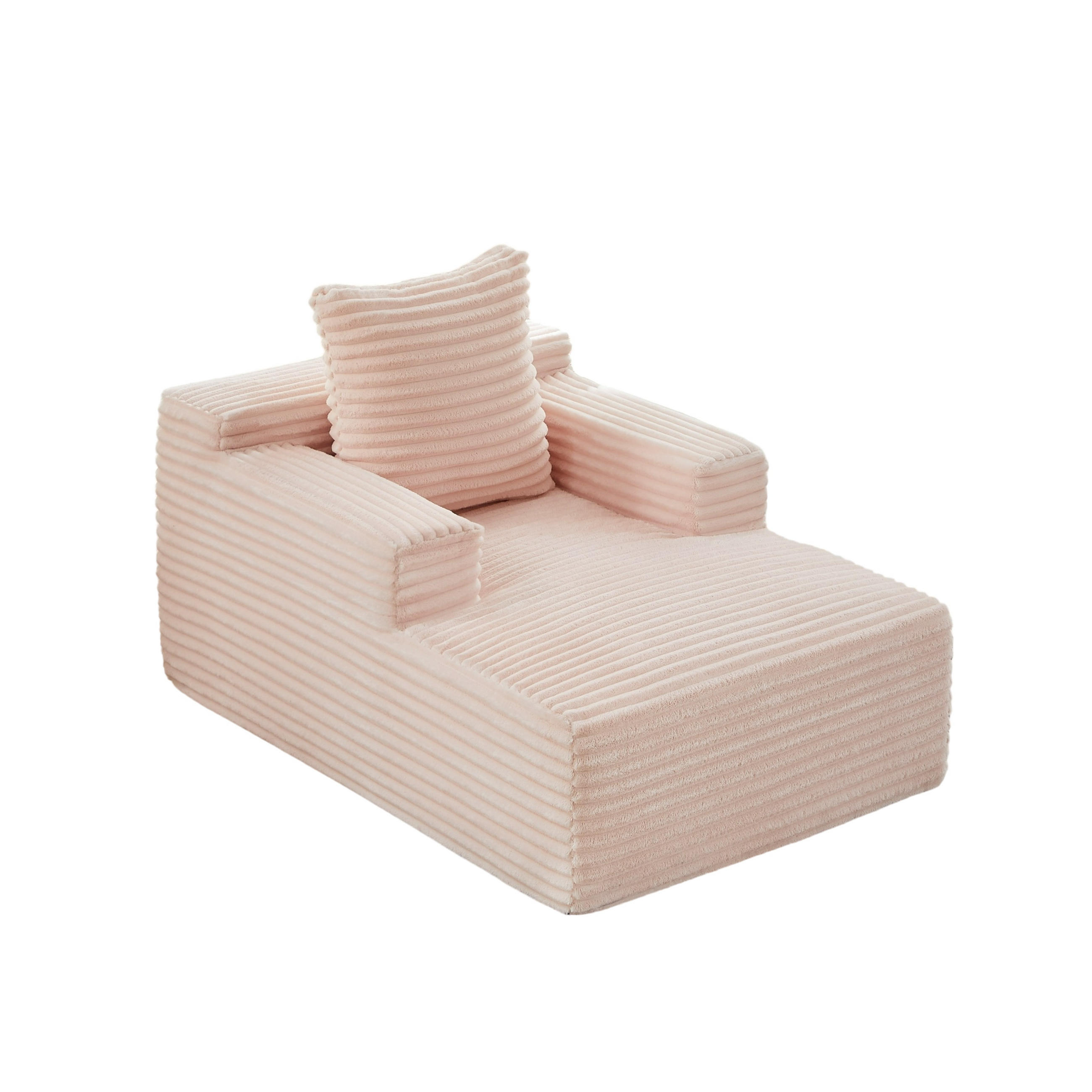 SCHLAFSESSEL DE-34918 Cord mit Schlaffunktion Rosa - Pink, Textil (81/50/117cm) - ComfortXL