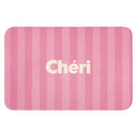 BADEMATTE Gestreift - Rosa - Chéri Rutschfest 60x40 cm - Pink, Kunststoff/Textil (60/40cm) - OnlyWow