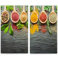 KÜCHENTELLER aus gehärtetem Glas 52/30 cm - Multicolor, Glas (30/52cm) - ZELLER