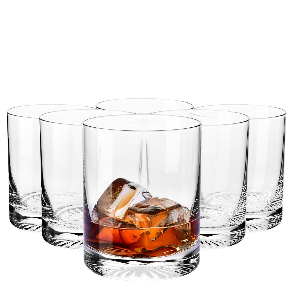 WHISKYGLÄSER MIXOLOGY MIT GEPRÄGTEM BODEN, 6ER-SET, 300 ML - Transparent, Glas (0.3L) - Krosno Glass