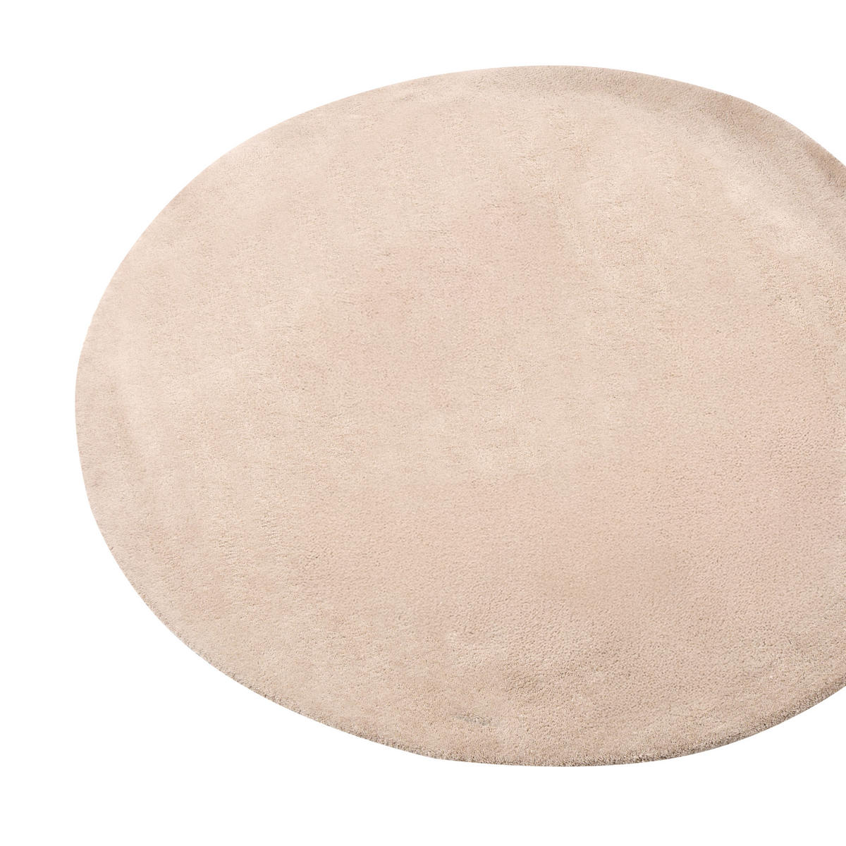 KOBEREC Béžový 140 cm Vlna Vasco - béžová, textil (140/140cm) - Beliani