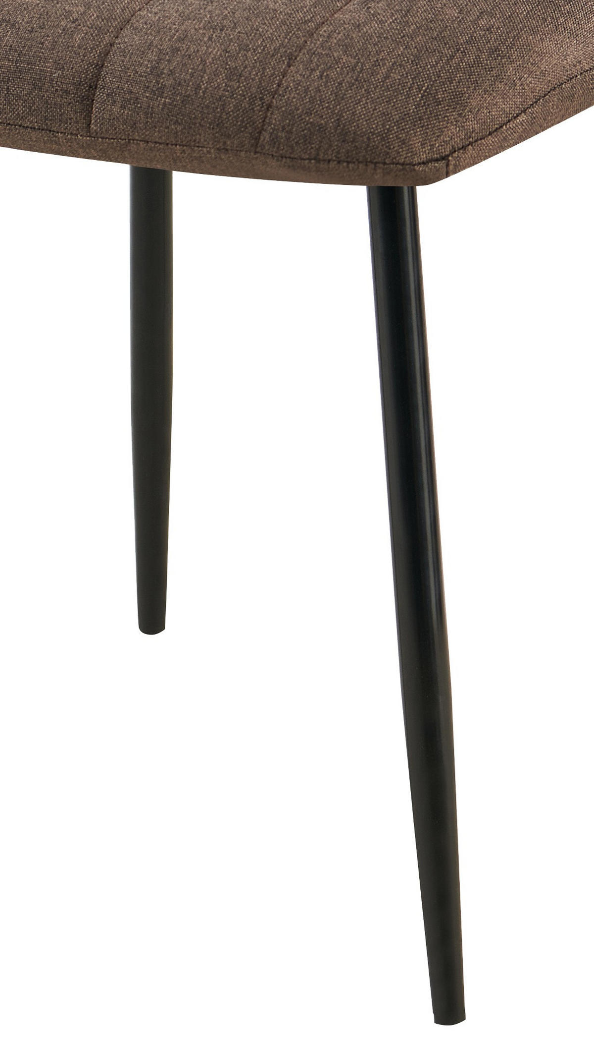 STUHL Stoff Braun - Schwarz/Braun, Textil/Metall (45/88/53cm) - CLP