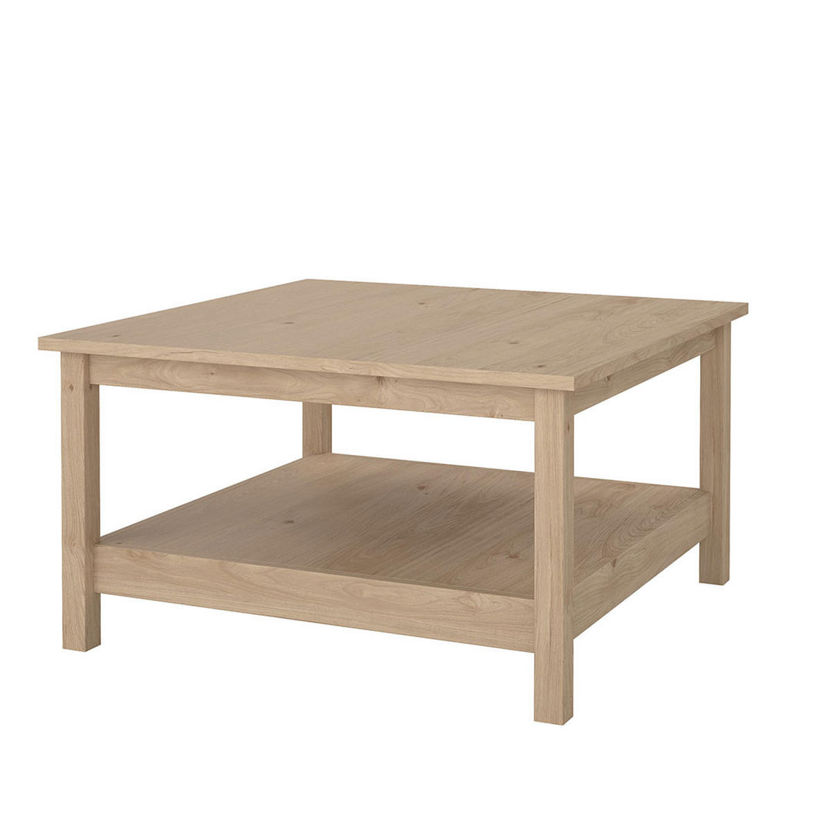 COUCHTISCH, Madrid, Eiche, Spanplatte foliert, 81 x 81 x 45 cm - Eichefarben, Holzwerkstoff (81/81/45cm) - ebuy24