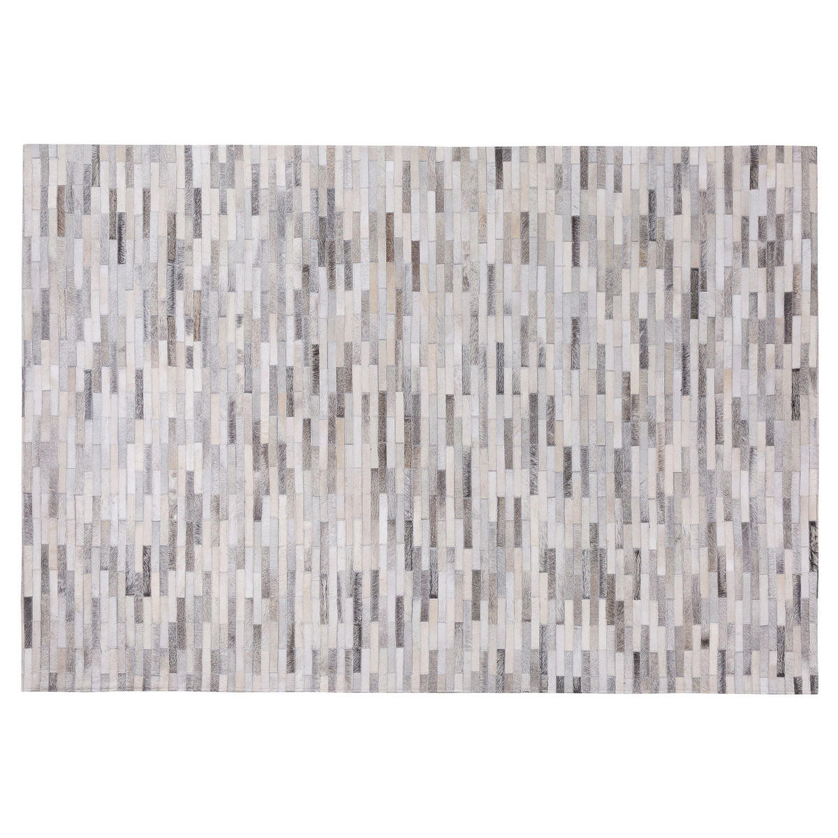 KURZFLOR-TEPPICH Ahilli 200/140 cm - Grau, Fell (140/200cm) - Beliani