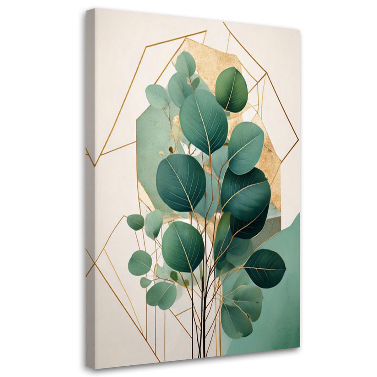 LEINWANDBILD Natur und Botanik 80x120cm - Grün, Textil (80/120cm) - Feeby