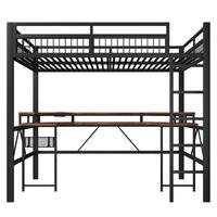 HOCHBETT Eisen 140/200 cm Schwarz - Schwarz, Metall - Raumix