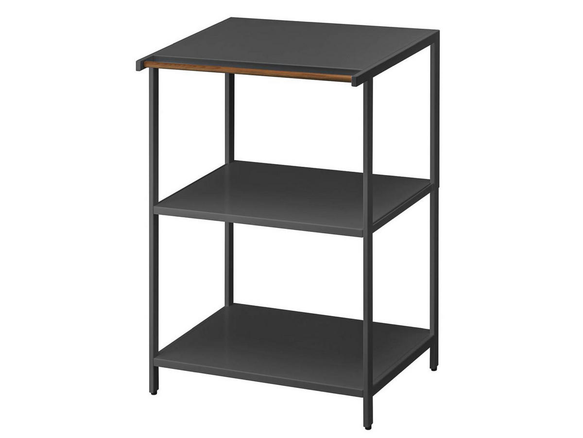 KÜCHENREGAL Tower schwarz 60/90/46 cm 3 Ebenen - Schwarz, Metall (46/90/60cm) - Yamazaki