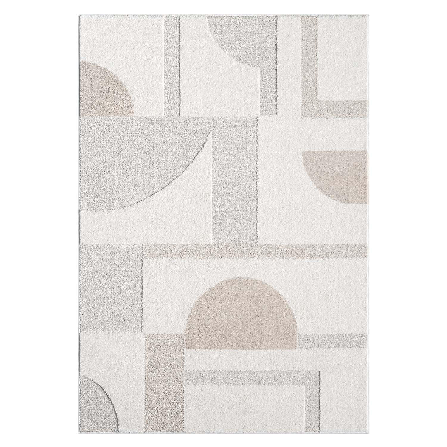 KURZFLOR-TEPPICH Lounge 9992 Creme 140x200 cm - Creme, Textil (140/200cm) - carpet city