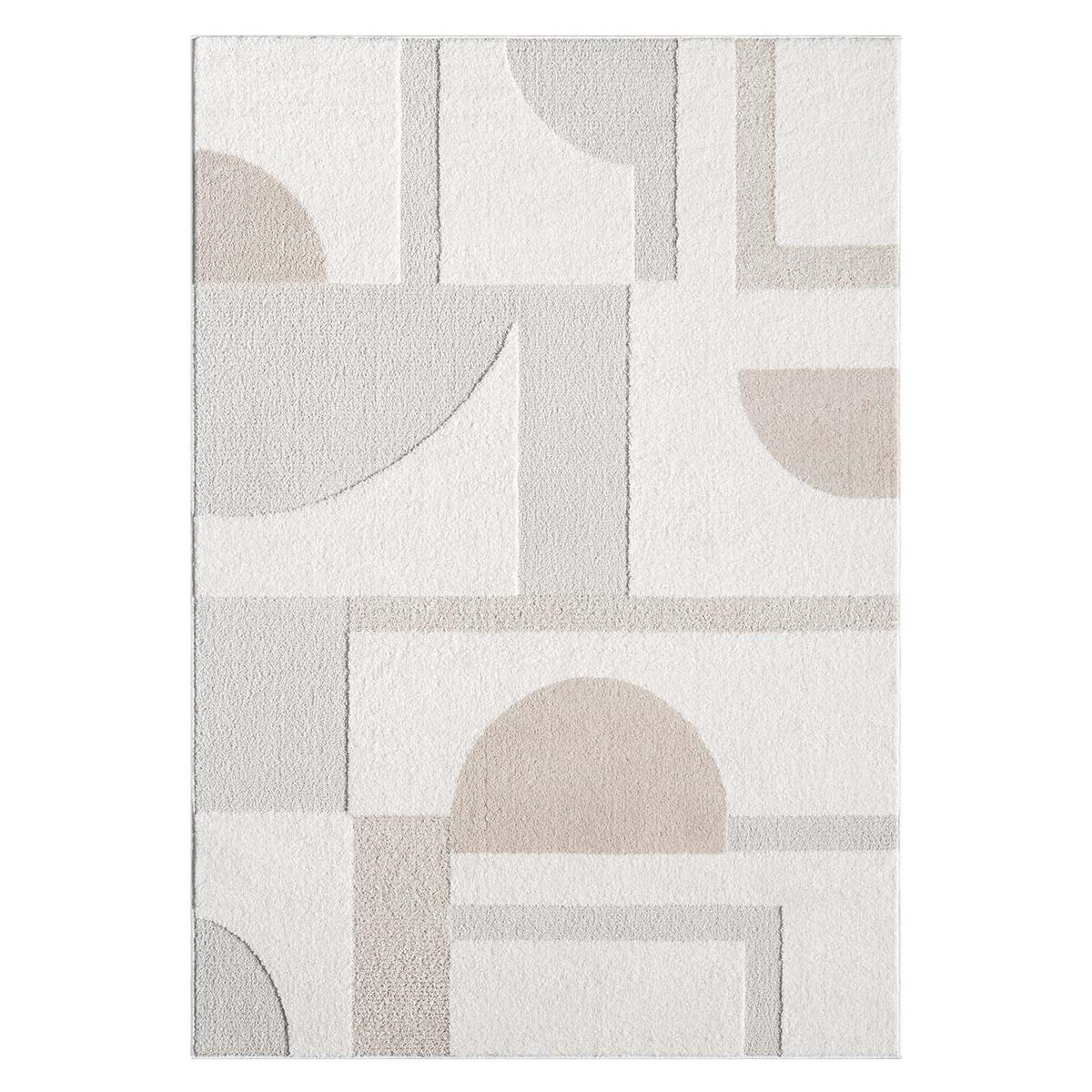 KURZFLOR-TEPPICH Lounge 9992 Creme 140x200 cm - Creme, Textil (140/200cm) - carpet city