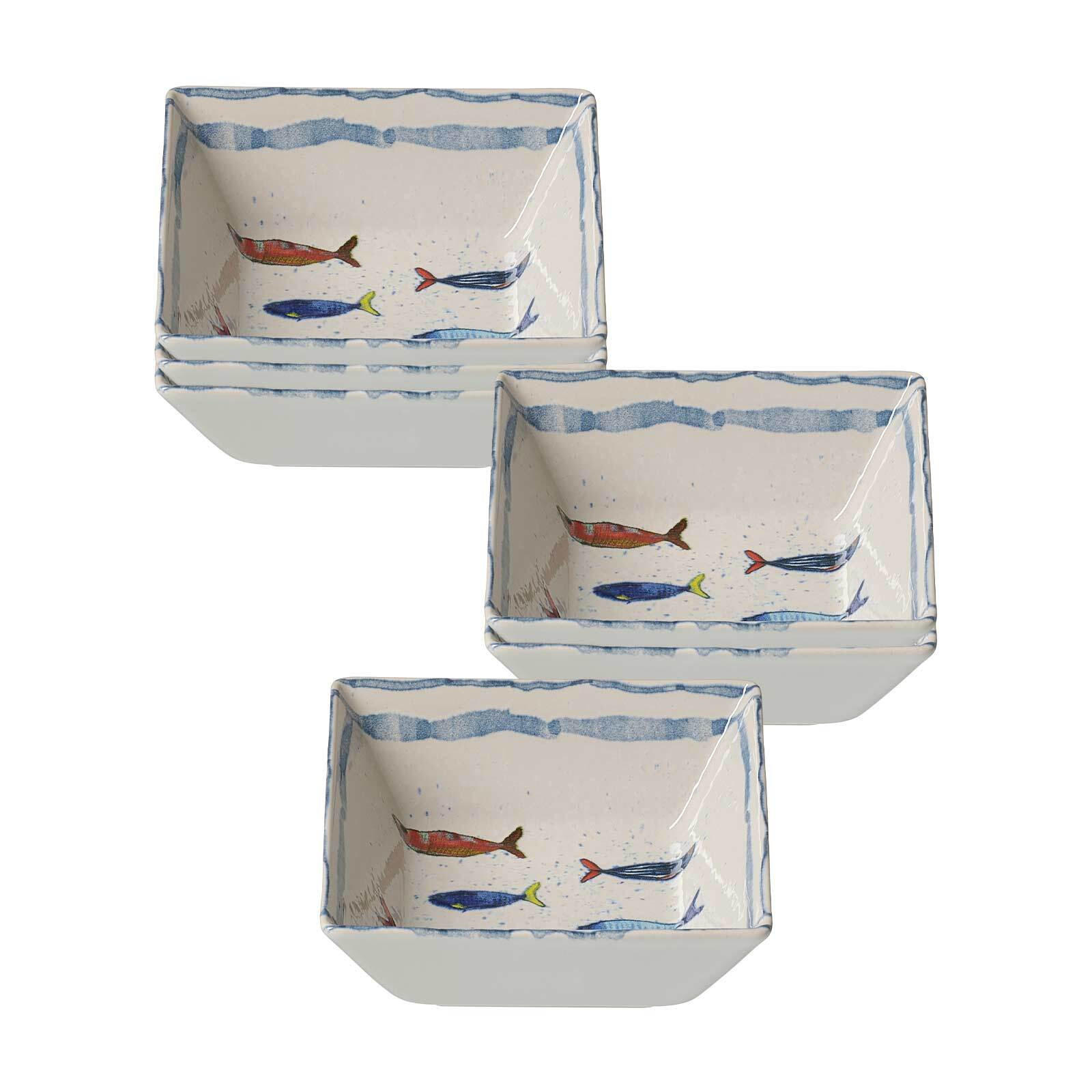 BEILAGENSCHALEN Maro bunt 13 x 13 cm 6er Set - Multicolor, Keramik (13/13/5cm) - Ritzenhoff Breker