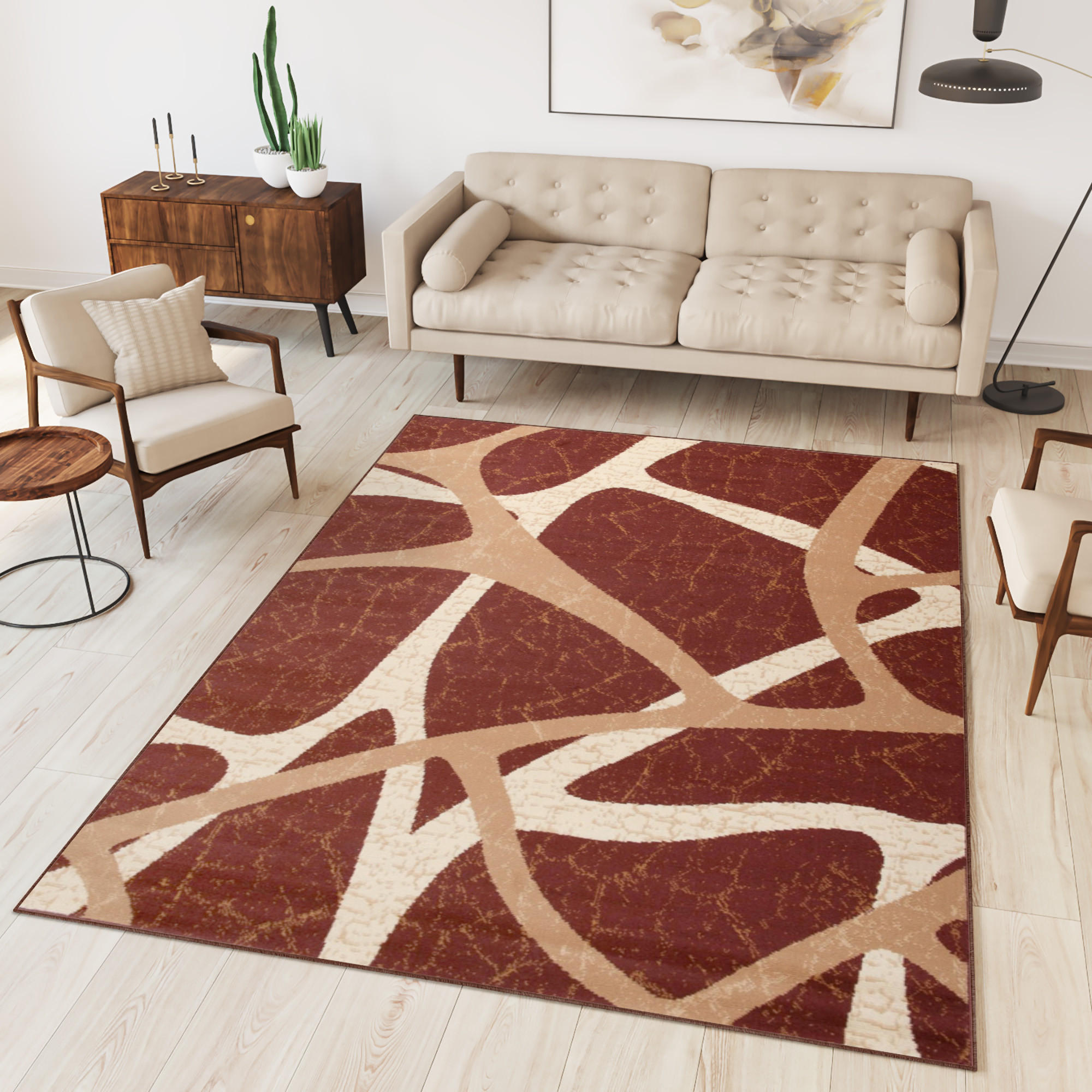 TEPPICH DREAM Braun 80/150 cm - Braun, Textil (80/150cm) - Tapiso