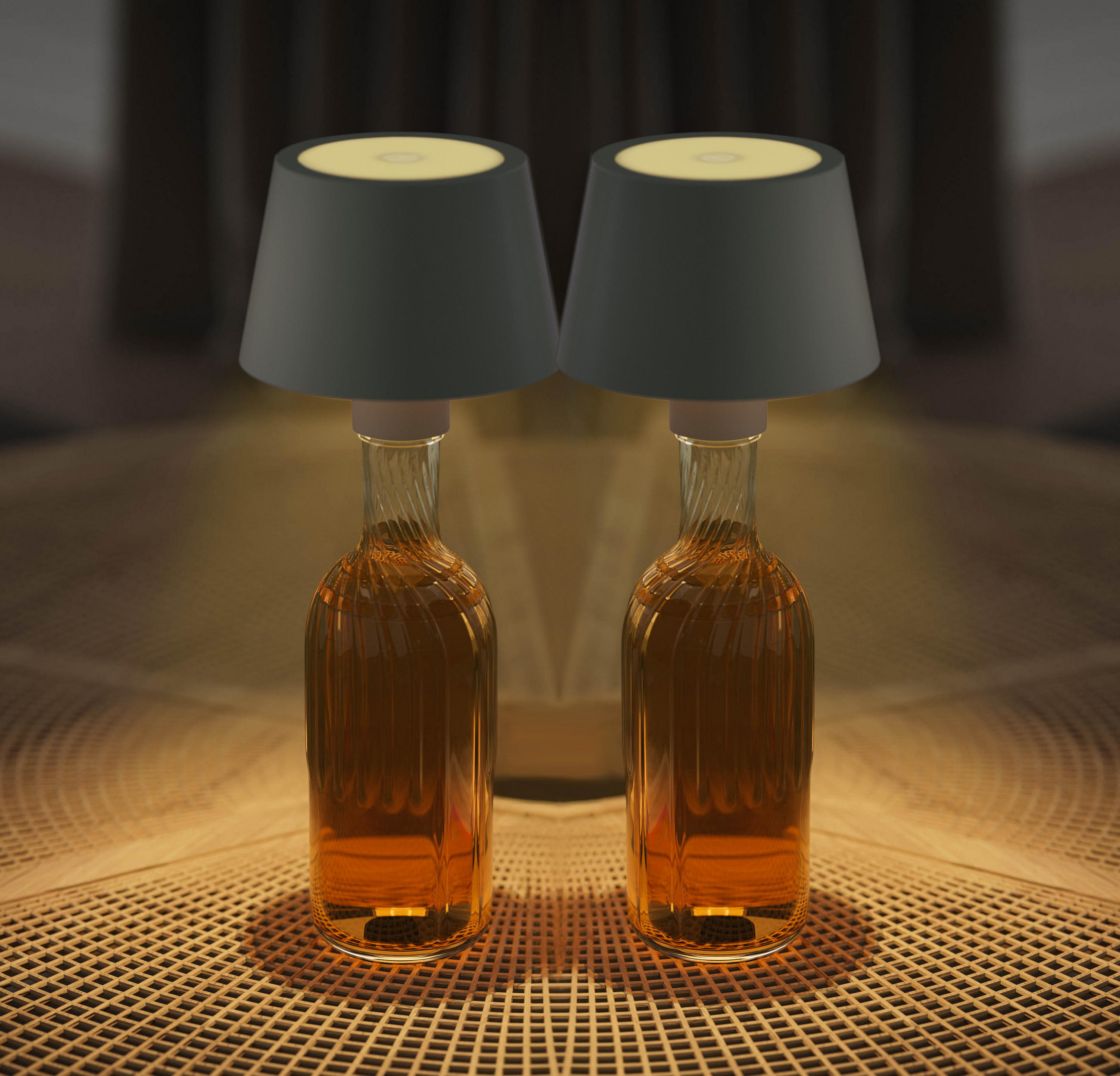Northpoint Led-Akku-Tischlampe Grau 11x12.5x11 cm