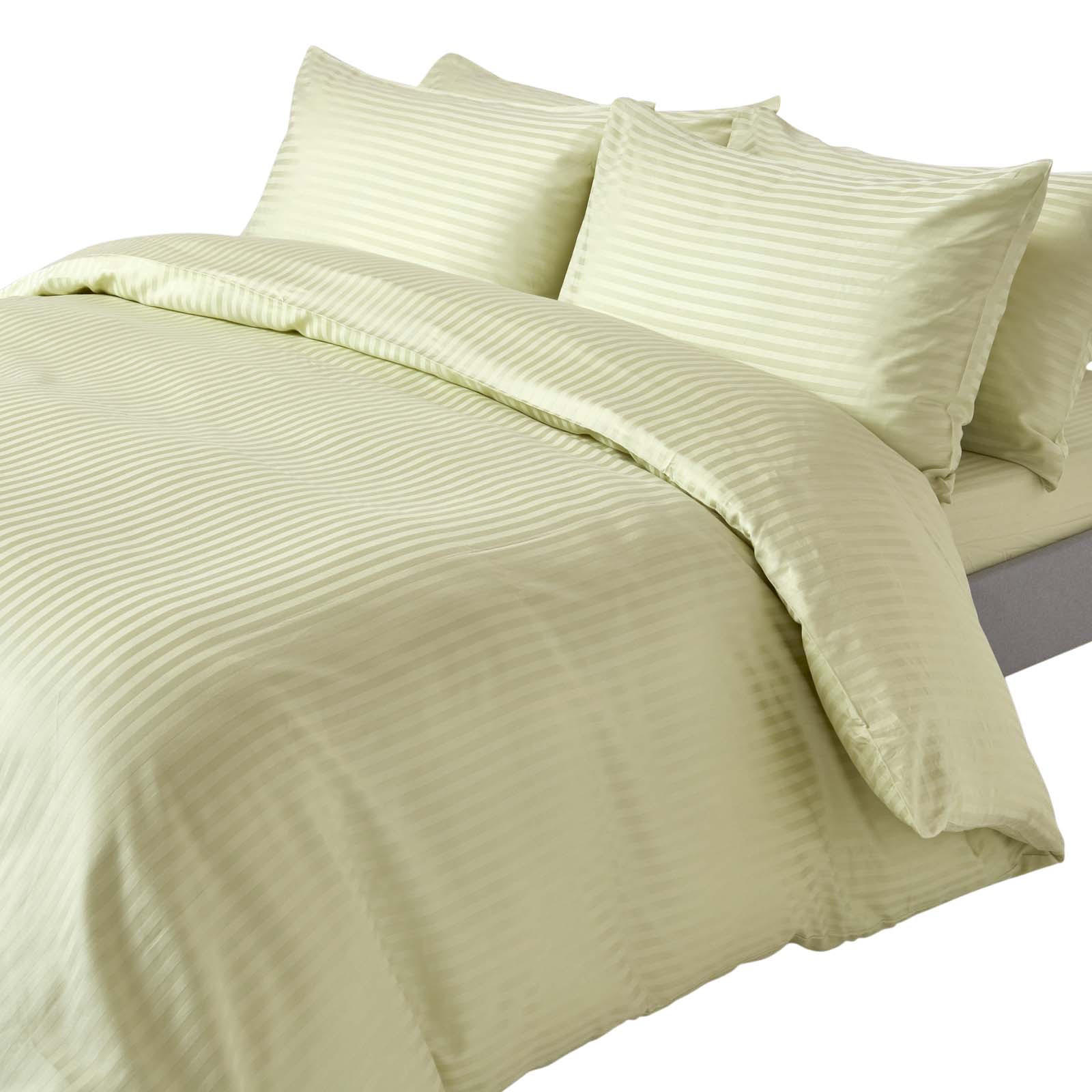 BETTWÄSCHE Damast Fadendichte 330 - Grün, Textil (200/200cm) - Homescapes