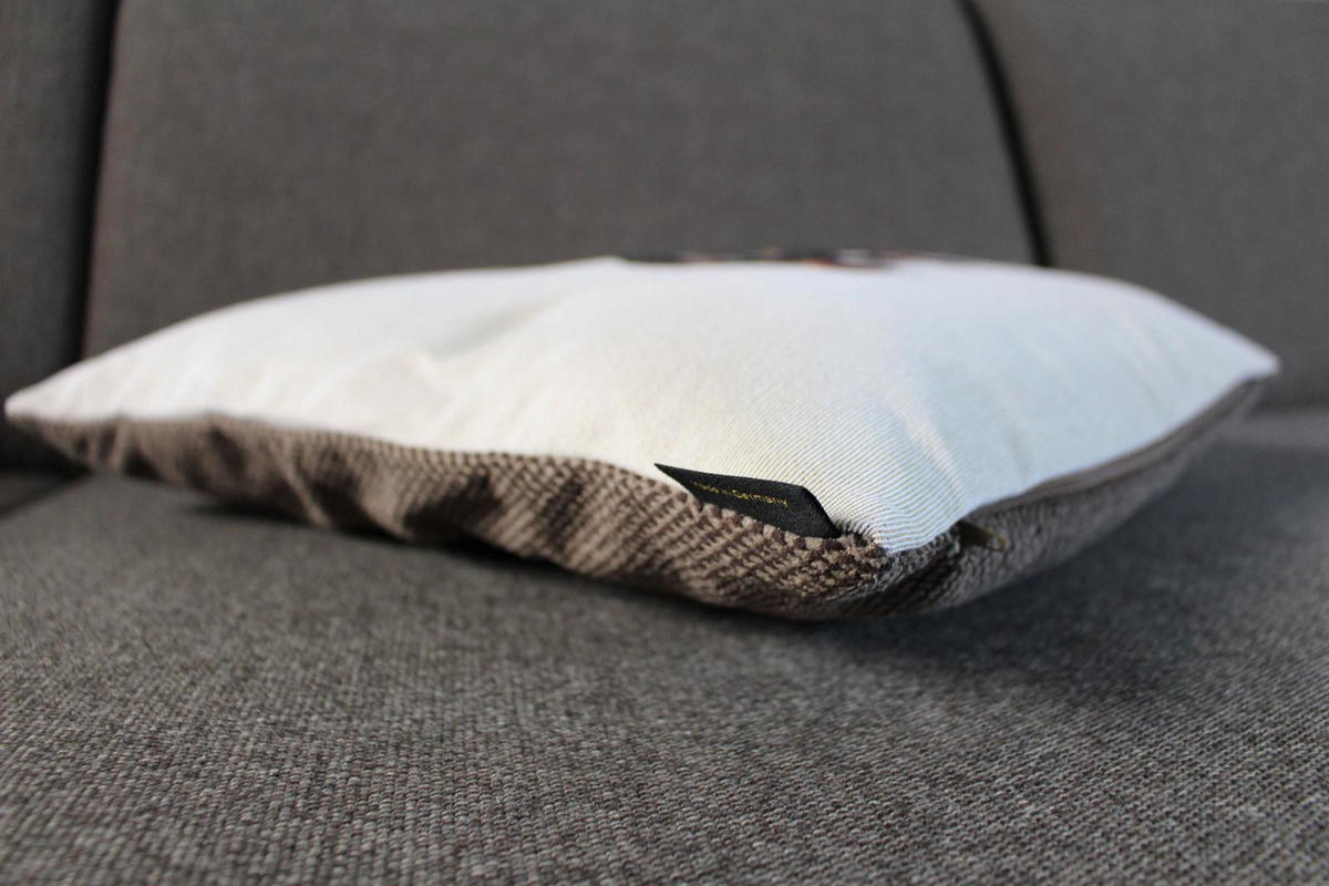 KISSENHÜLLE DACKELKINDER - Schwarz, Textil (45/45cm) - Yve! decoration