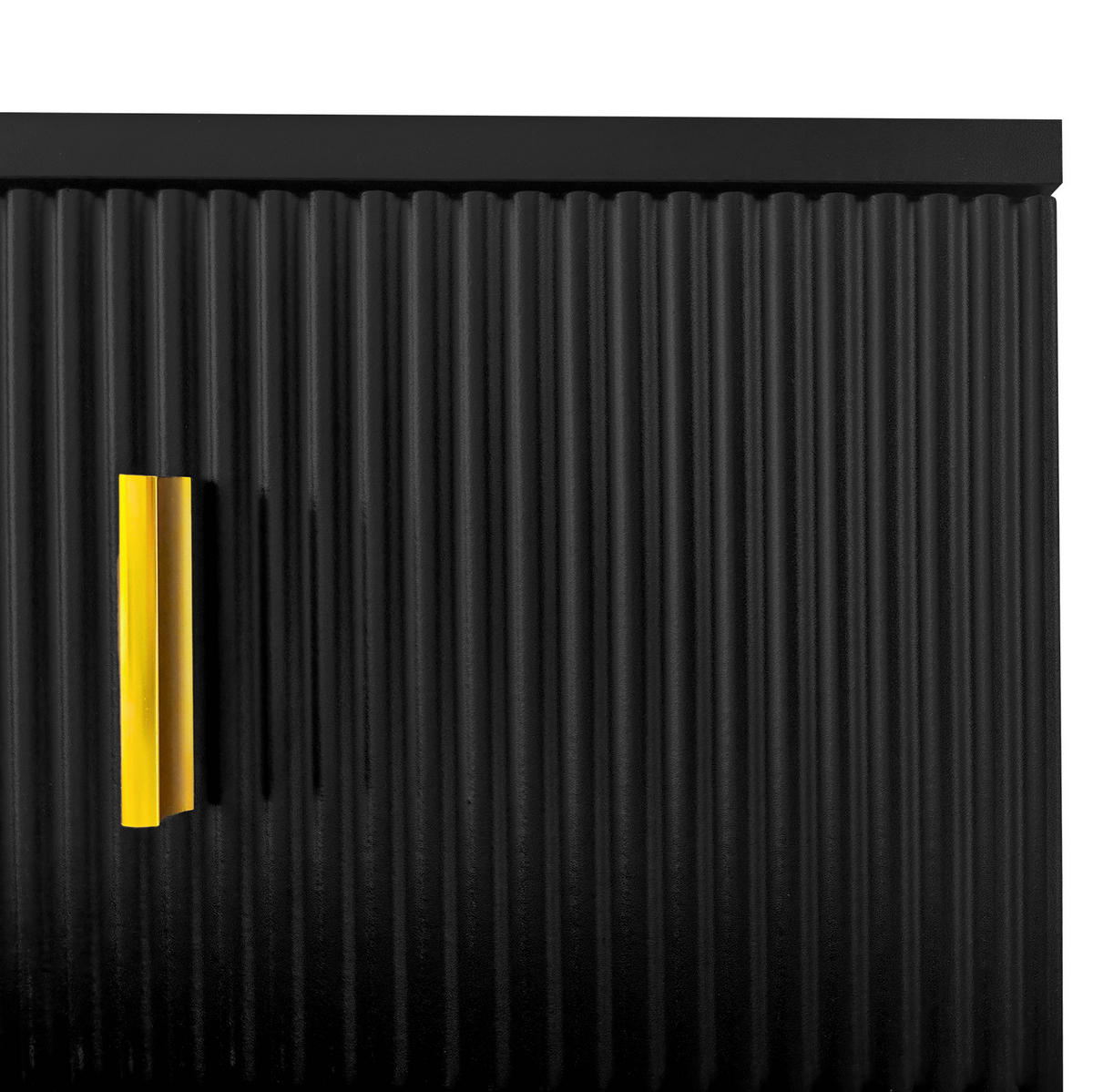 KOMMODE aus Spanplatte 83x35x101cm in Schwarz mit Push-to-open - Schwarz, Holzwerkstoff (83/101/35cm) - Modfu