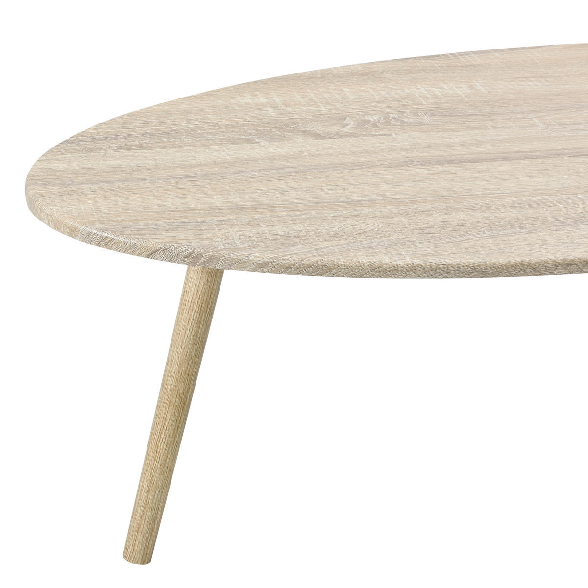 COUCHTISCH Viborg 110/60/40 - Eichefarben, Holzwerkstoff (60/110/40cm) - [en.casa]