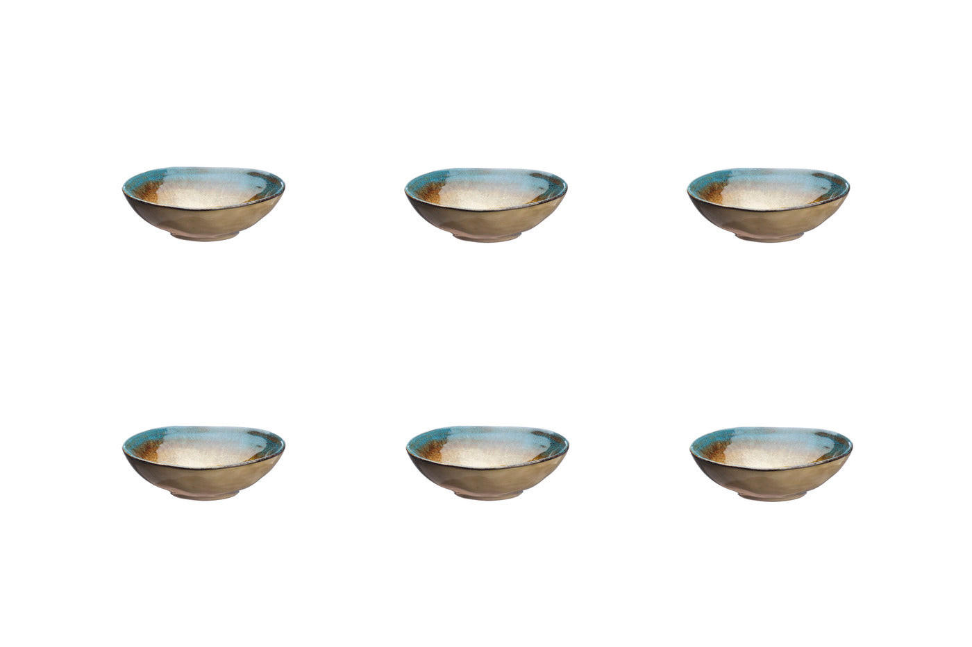 SCHÄLCHEN Island Ø11,5cm - 6er-Set - Land & sea - Braun, Keramik (11.5cm) - Björn
