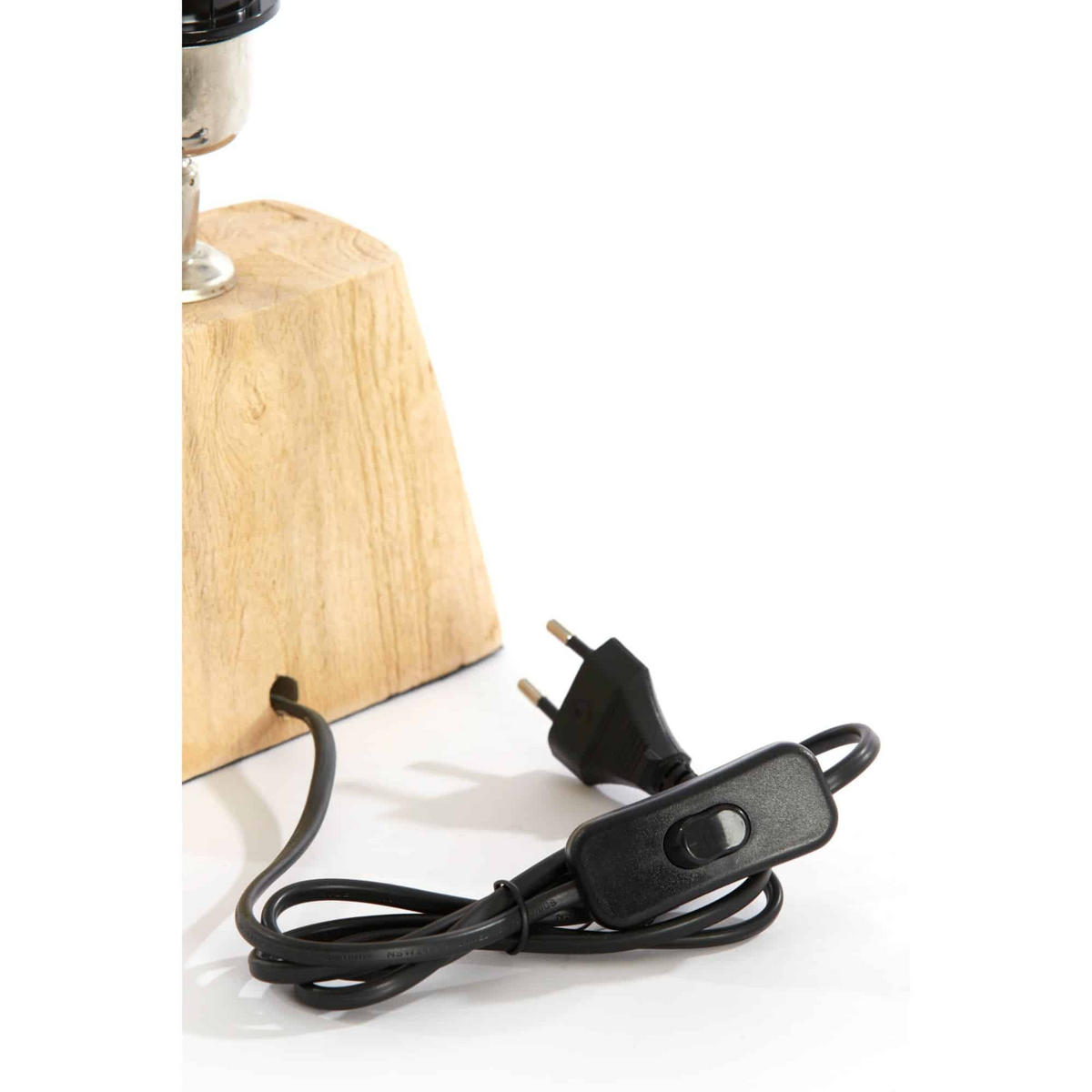 LAMPENFUSS Kardan Natürlich 16/10/21 cm - Hellbraun, Holz (16/10/21cm) - Light & Living