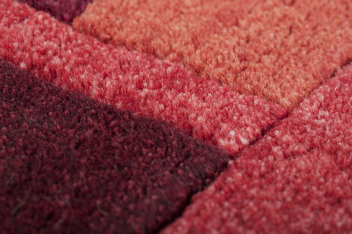 HANDKNÜPFTEPPICH Kailash 140x200 cm - Rot, Textil (140/200cm) - THEKO