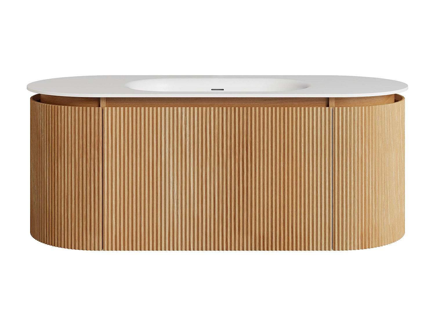 EINZELWASCHTISCH - 120 cm x 50 cm - Holz, Platte - Naturfarben Hell - LILIKO - Naturfarben, Holz (120/46/50cm) - Vente-Unique