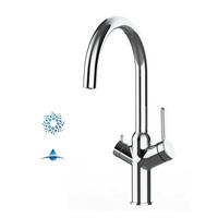 4-WEGE-KÜCHENARMATUR, Verchromt, 360° schwenkbar - Chromfarben, Metall (21.4/38.5/21.4cm) - VIZIO